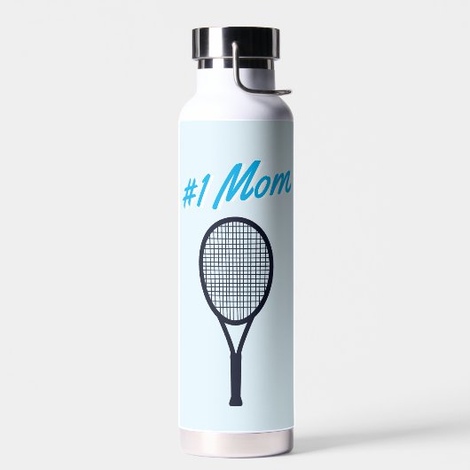 Tennis #1 Mama Mother's Day Blue Gift Trinkflasche (Links)