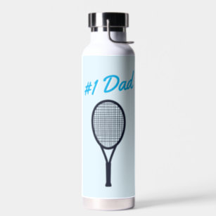 Tennis #1 Vater Vatertag Blaues Geschenk Trinkflasche