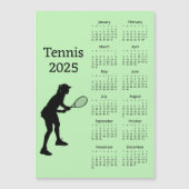 Tennis 2025 Kalender Magnetkarte (Vorderseite)