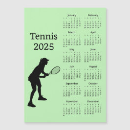 Tennis 2025 Kalender Magnetkarte