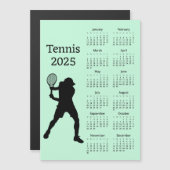 Tennis 2025 Kalender Magnetkarte (Vorne/Hinten)