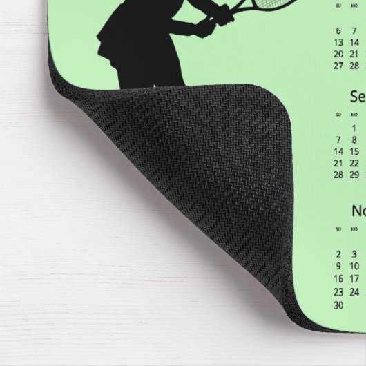 Tennis 2025 Kalender Mousepad (Ecke)