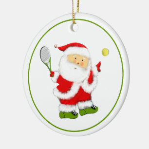 Tennis 2025 Weihnachten Keramik Ornament