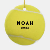 Tennis 2025 Weihnachten Keramik Ornament (Hinten)