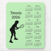 Tennis 2026 Calendar Mousepad (Vorne)
