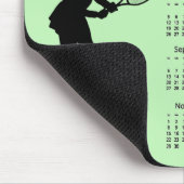 Tennis 2026 Kalender Mauspad (Ecke)