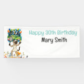 Tennis 30. Geburtstag für siamesische Katzen-Liebh Banner (Horizontal)