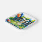 Tennis 30. Geburtstag für siamesische Katzen-Liebh Pappteller (Gewinkelt)