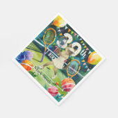 Tennis 30. Geburtstag für siamesische Katzen-Liebh Serviette (Ecke)