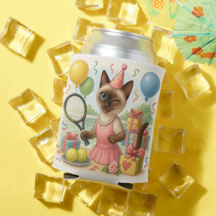 Tennis 50. Geburtstag für Cat Lovers Dosenkühler