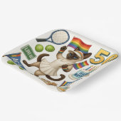 Tennis 50. Geburtstag für Cat Lovers Pappteller (Gewinkelt)