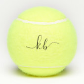 Tennis 50. Geburtstag Personalisiert Monogram Tennisbälle (Rückseite)