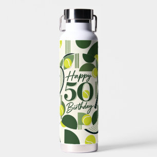 Tennis 50. Geburtstag Trinkflasche