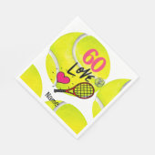 Tennis 60. Geburtstag für Tennis Player Serviette (Ecke)