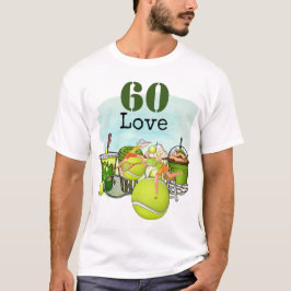 Tennis 60. Geburtstag Tennisball Liebe T-Shirt