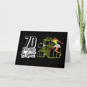 Tennis 70. Geburtstag für Tennis Player Card Karte