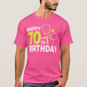 Tennis 70 Geburtstagsfeier Spieler Ace Game Mat T-Shirt