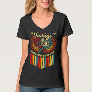 Tennis 72. Geburtstag Männer Frauen Vintag 1950 Te T-Shirt