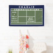 Tennis Abschluss Glückwunschs Banner (Insitu)