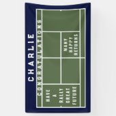 Tennis Abschluss Glückwunschs Banner (Vertikal)