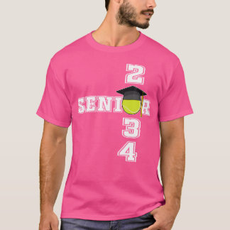 Tennis-Abschlussklasse 2034 Schulabschluss Senior T-Shirt