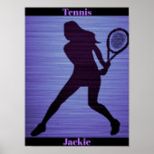 Tennis Abstrakt Poster (Vorne)