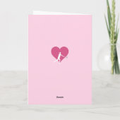 Tennis Ace Valentine Funny Sprichwort für ihr Spor Karte (Rückseite)