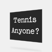 Tennis Acrylschild (Winkel)