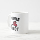 Tennis Addict Kaffeetasse (Vorderseite Links)