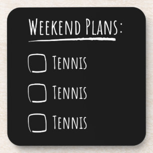 Tennis am Wochenende Getränkeuntersetzer