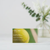 Tennis-Anweisung Visitenkarte (Stehend Vorderseite)