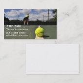 Tennis-Anweisung Visitenkarte (Vorne/Hinten)