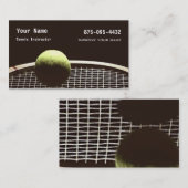 Tennis-Anweisung Visitenkarte (Vorne/Hinten)