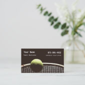 Tennis-Anweisung Visitenkarte (Stehend Vorderseite)