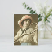 Tennis Anyone Postkarte (Stehend Vorderseite)