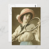 Tennis Anyone Postkarte (Vorne/Hinten)