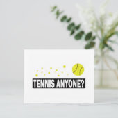Tennis Anyone Postkarte (Stehend Vorderseite)