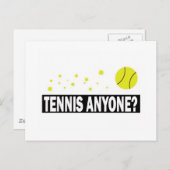 Tennis Anyone Postkarte (Vorne/Hinten)