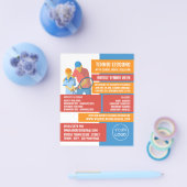 Tennis Art Design, Tennisunterricht/Unterricht Flyer (Einzeln)