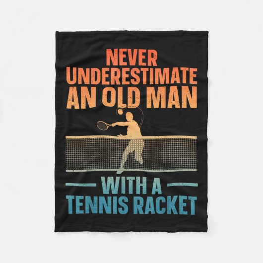 Tennis Art For Men Grand Tennis Lover Fleecedecke (Vorderseite)