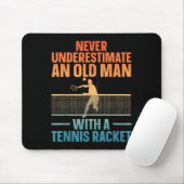Tennis Art For Men Grand Tennis Lover Mousepad (Mit Mouse)
