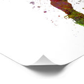 tennis at player service serving silhouette fotodruck (Ecke)