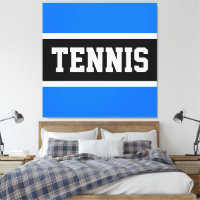 TENNIS Athletik Hellblau Schwarz Weiß Streifen