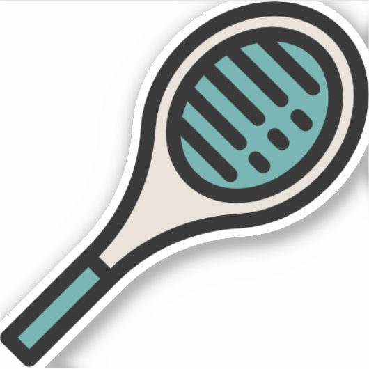 Tennis Aufkleber (Vorderseite)