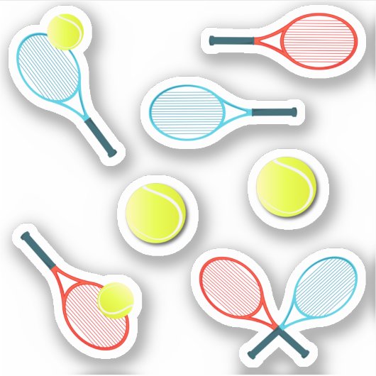 Tennis Aufkleber (Vorderseite)