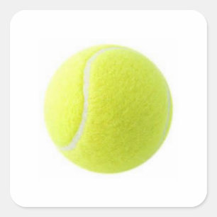 Tennis-Aufkleber Quadratischer Aufkleber