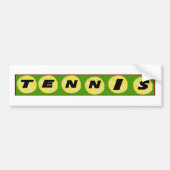 Tennis-Autoaufkleber Autoaufkleber (Vorne)