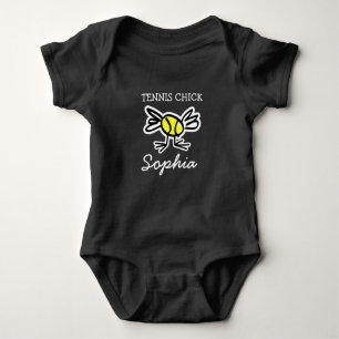 Tennis-Baby-Bodysuit mit einem Stück Grün-Girls Baby Strampler