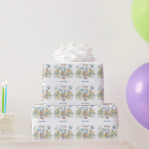 Tennis Baby Shower für Baby Boy Blue thematisiert Geschenkpapier