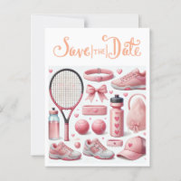 Tennis Baby Shower für Baby Girl Pink thematisiert
